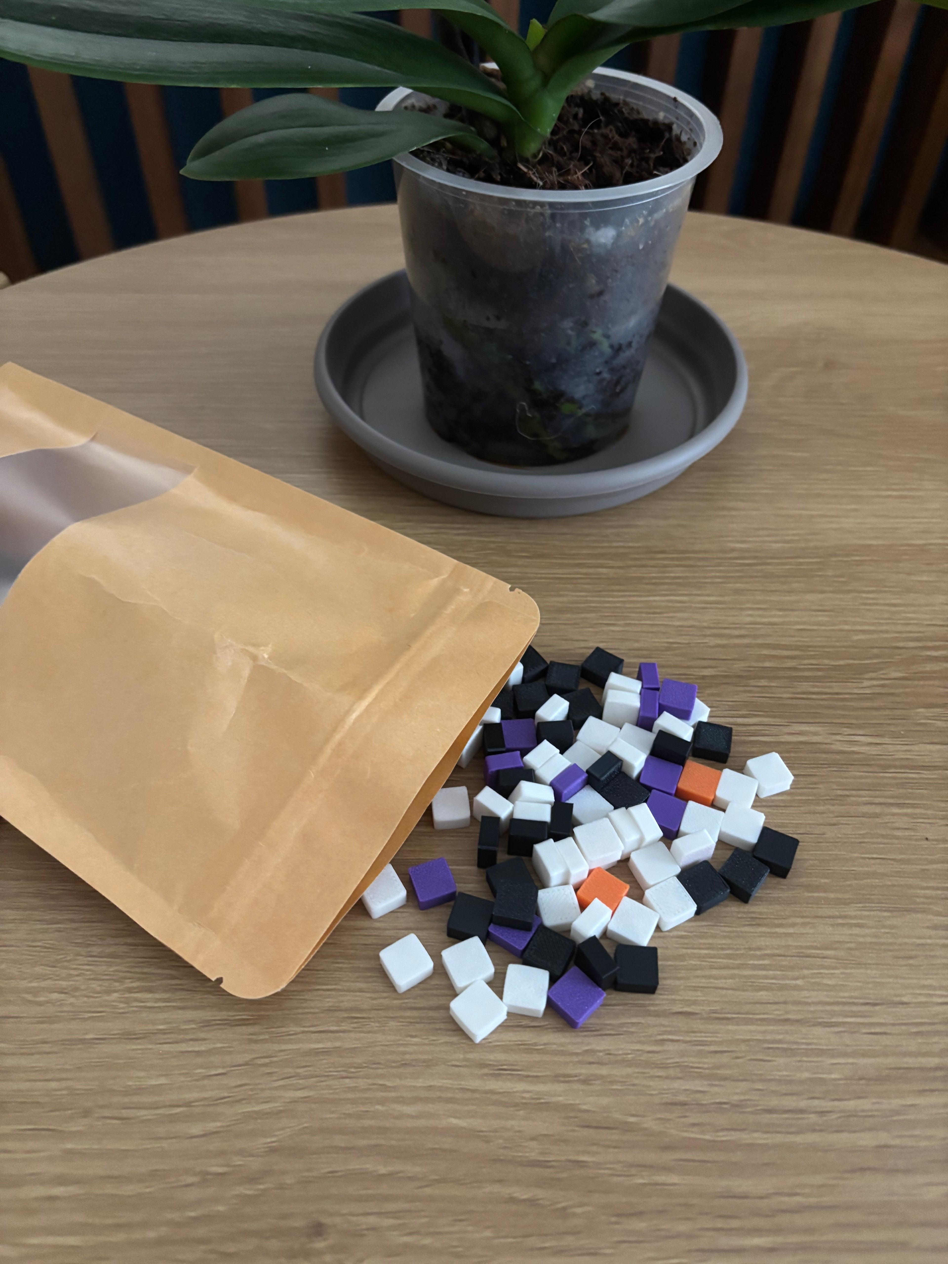 👻 Pixel Art Fantasma – Tela 19,5x17,5 cm com Blocos 10x10x5 cm